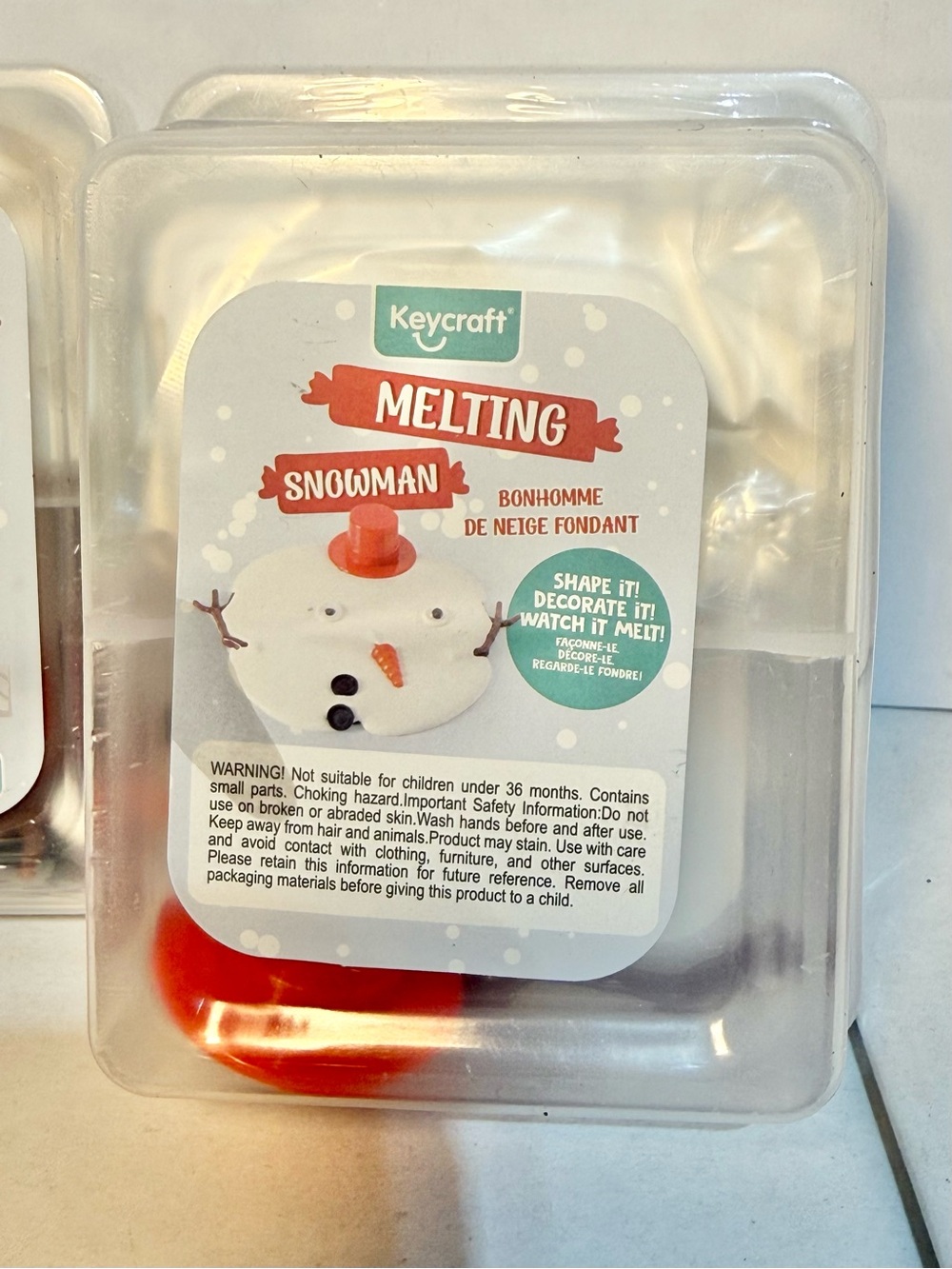 Melting Snowman Putty Slime Kit: Reusable Winter Stocking Stuffer keycraft (3) - Picture 5 of 6